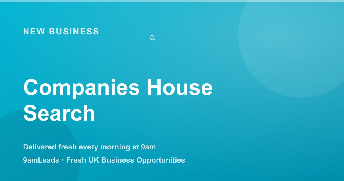 Companies House Search: How to Find New Companies to Sell To