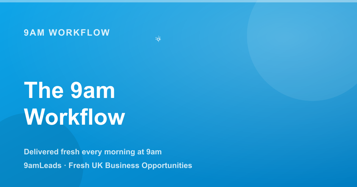 The 9am Lead Workflow: How Top Companies Convert Daily Leads